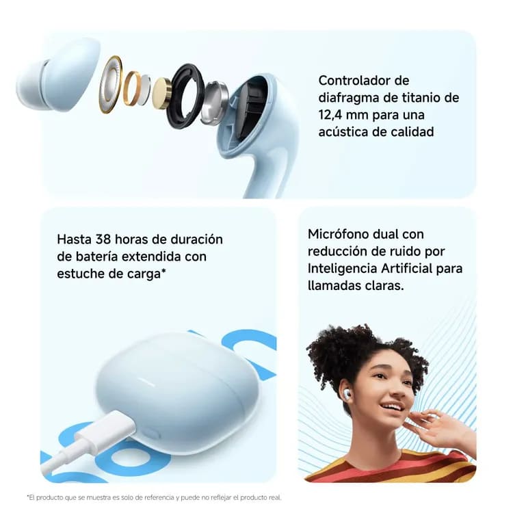 Auriculares Xiaomi Redmi Buds 6 Lite Inalámbrico con Bluethooth