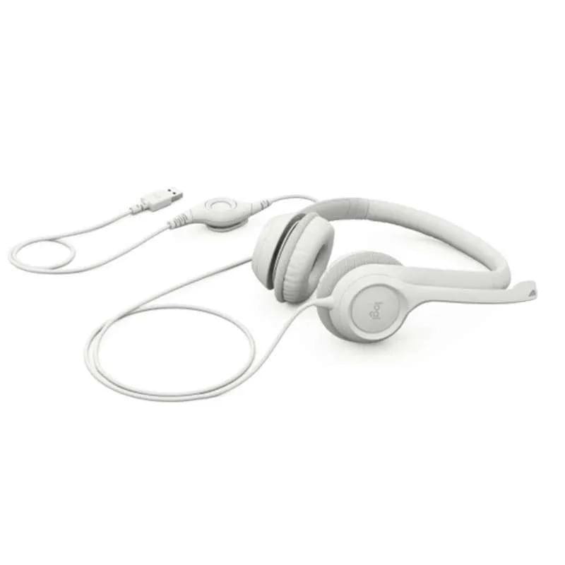 Diadema con Micrófono Logitech H390 USB Blanca