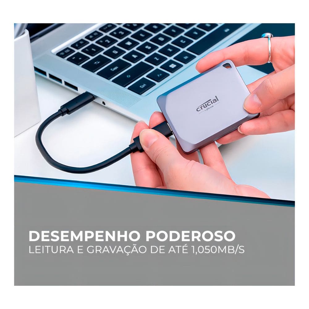 Disco solido Externo CRUCIAL X9 PRO 2TB 1050 MB/S