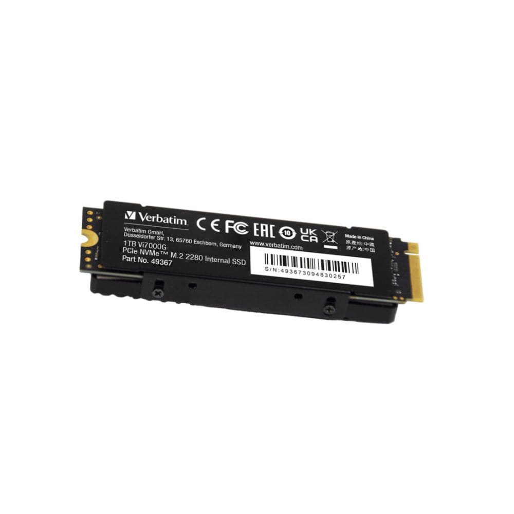 Disco solido Verbatim Vi7000G PCIe NVMe M.2 SSD de 1TB