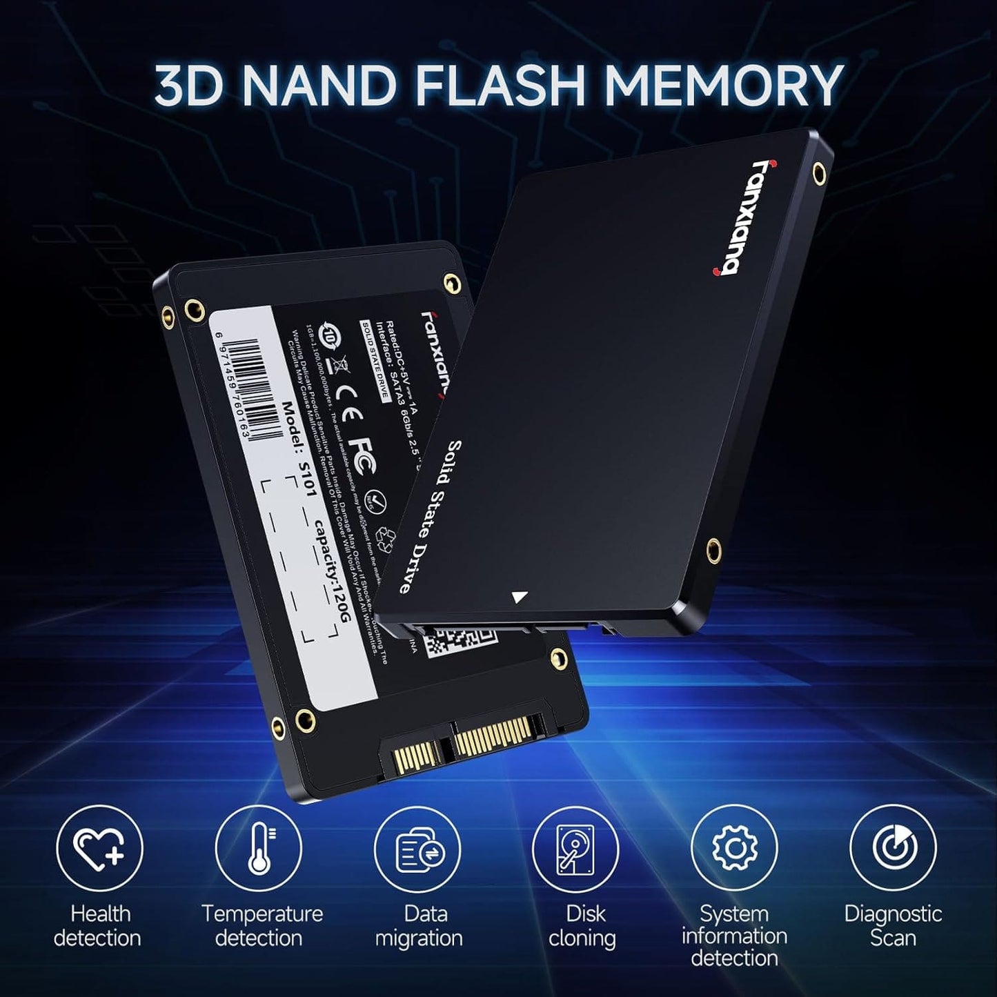 Disco solido Interno Fanxiang S101 de 4TB SATA III 2.5" 3D NAND