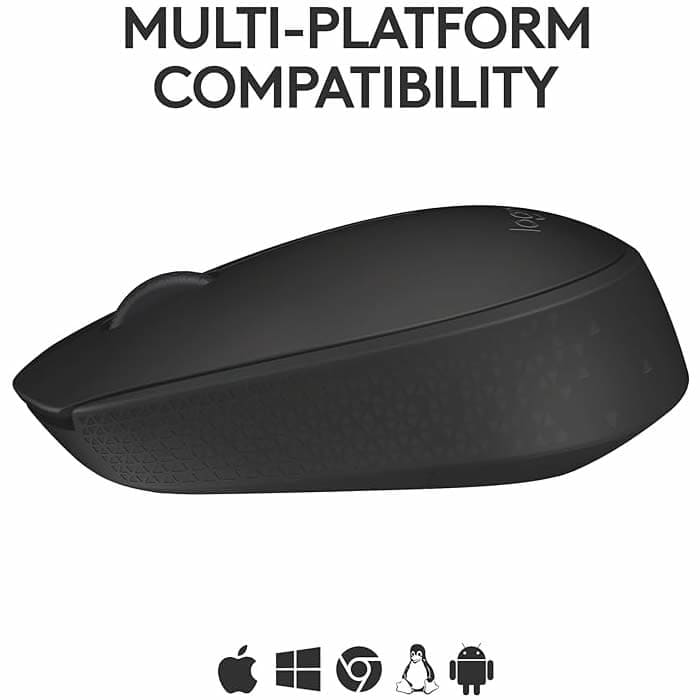 Mouse Inalámbrico Logitech M170 Gris con Negro