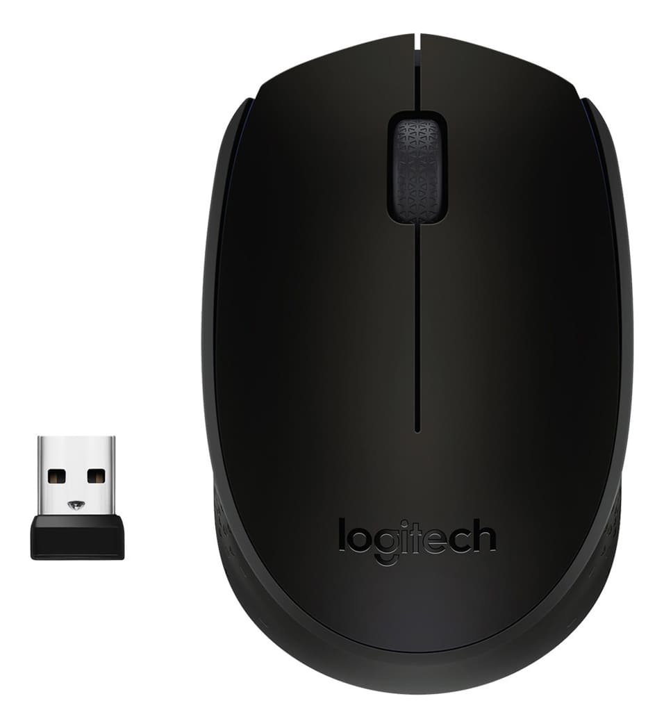 Mouse Inalámbrico Logitech M170 Gris con Negro