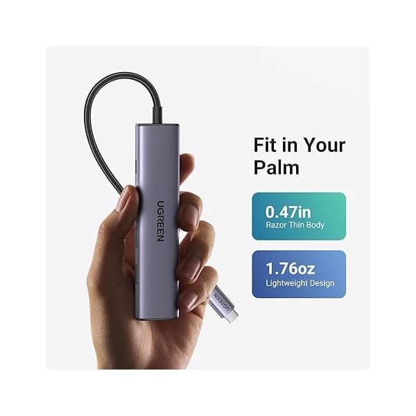 Adaptador HUB USB-C 5 En 1 UGREEN Multipuerto Usb-C HDMI