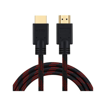 Cable HDMI 1.5 Metros Doble Filtro Mallado Punta Dorada