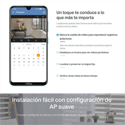 Cámara IP Wifi panorámica de seguridad TP-Link Tapo 1080P C200