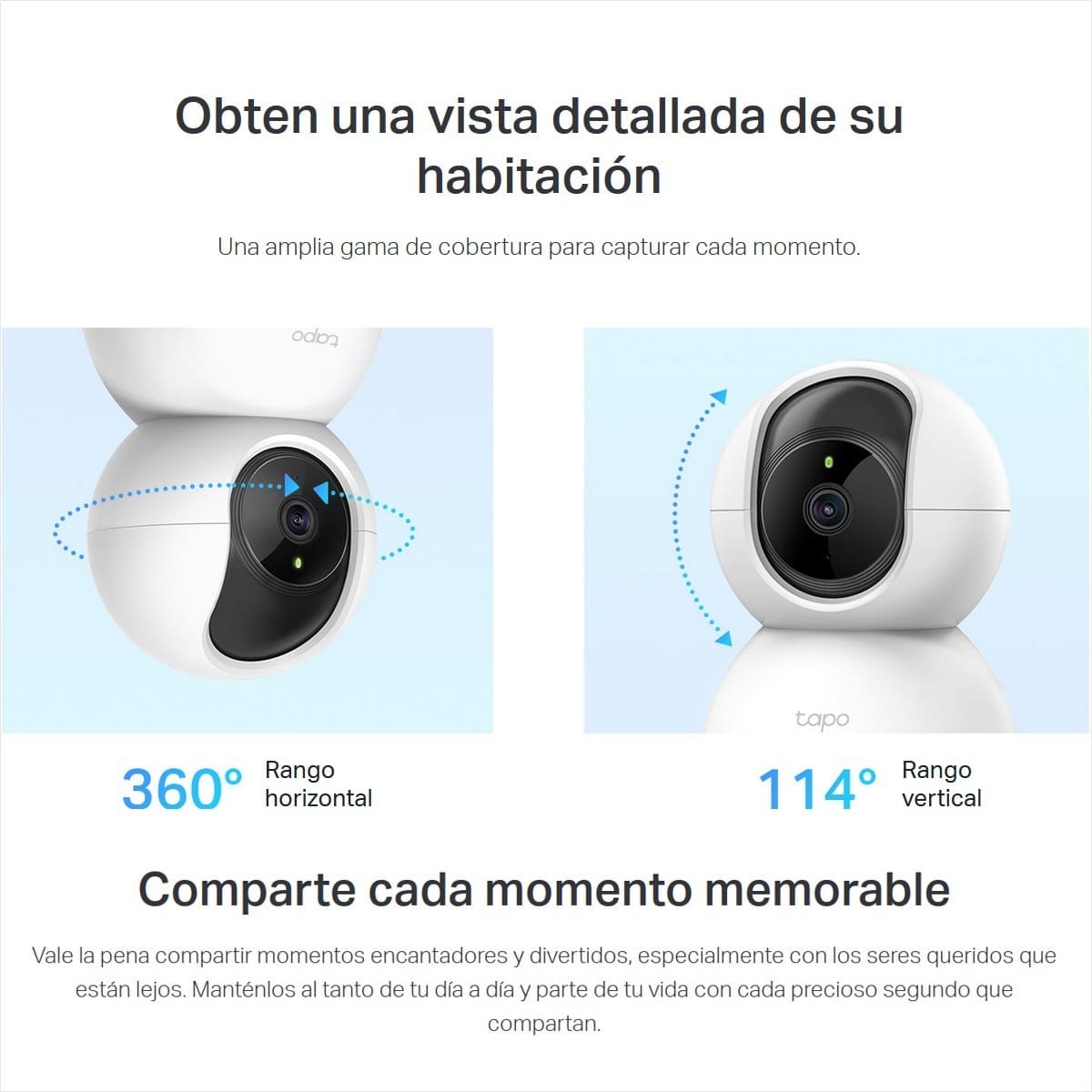 Cámara IP Wifi panorámica de seguridad TP-Link Tapo 1080P C200