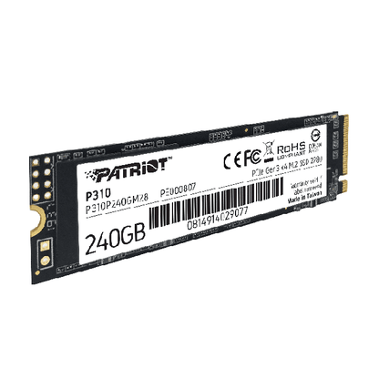 Disco Solido Patriot P310 Nvme M.2 2280 240gb Pcie Gen 3X4