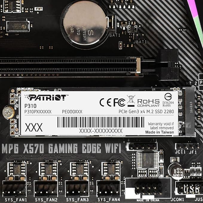 Disco Solido Patriot P310 Nvme M.2 2280 240gb Pcie Gen 3X4