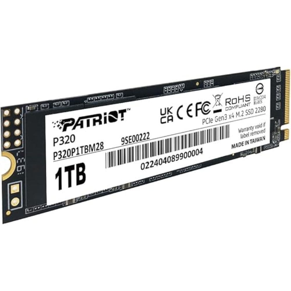 Disco Ssd PATRIOT P320 1tb Nvme Pcie Gen 3x4 M.2 2280