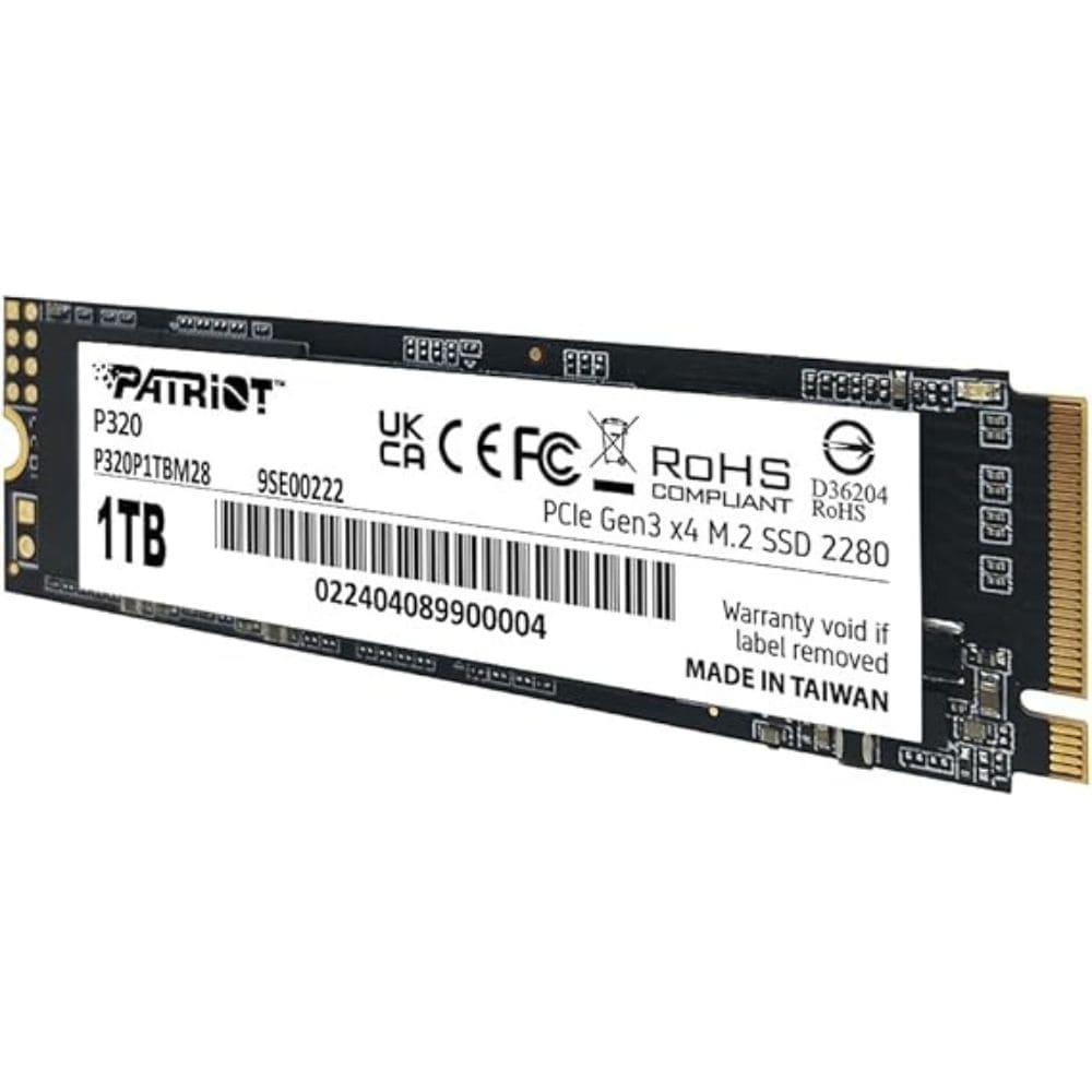 Disco Ssd PATRIOT P320 1tb Nvme Pcie Gen 3x4 M.2 2280