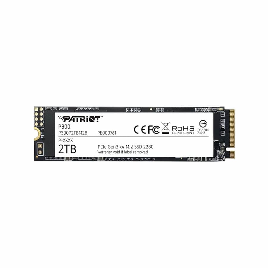 Disco Solido Patriot P300 M.2 PCIe Gen 3x4 2TB