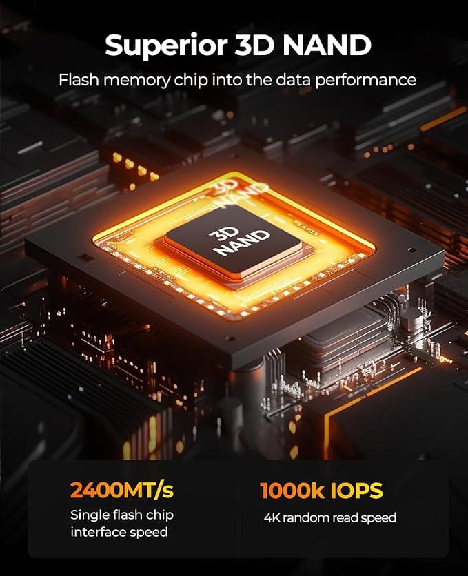 Disco Solido ORICO NVMe PCIe 4.0 de 2TB M.2  Disipación de Calor