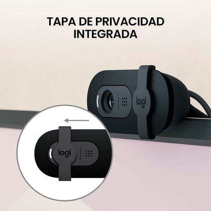 Cámara Logitech Brio 100 Full HD 1080p USB-A Negro