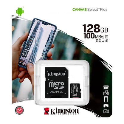 Memoria Microsd Kingston 128gb Canva Select Plus 100mb/s