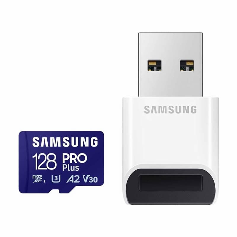 Memoria Micro Sd Samsung 128 Gb  Pro Plus Con Lector Usb 180MB/s