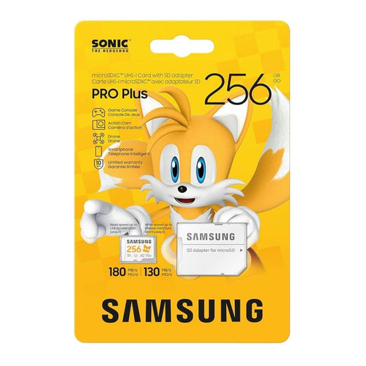 Memoria MicroSD Samsung 256GB PRO PLUS 180Mbs SONIC
