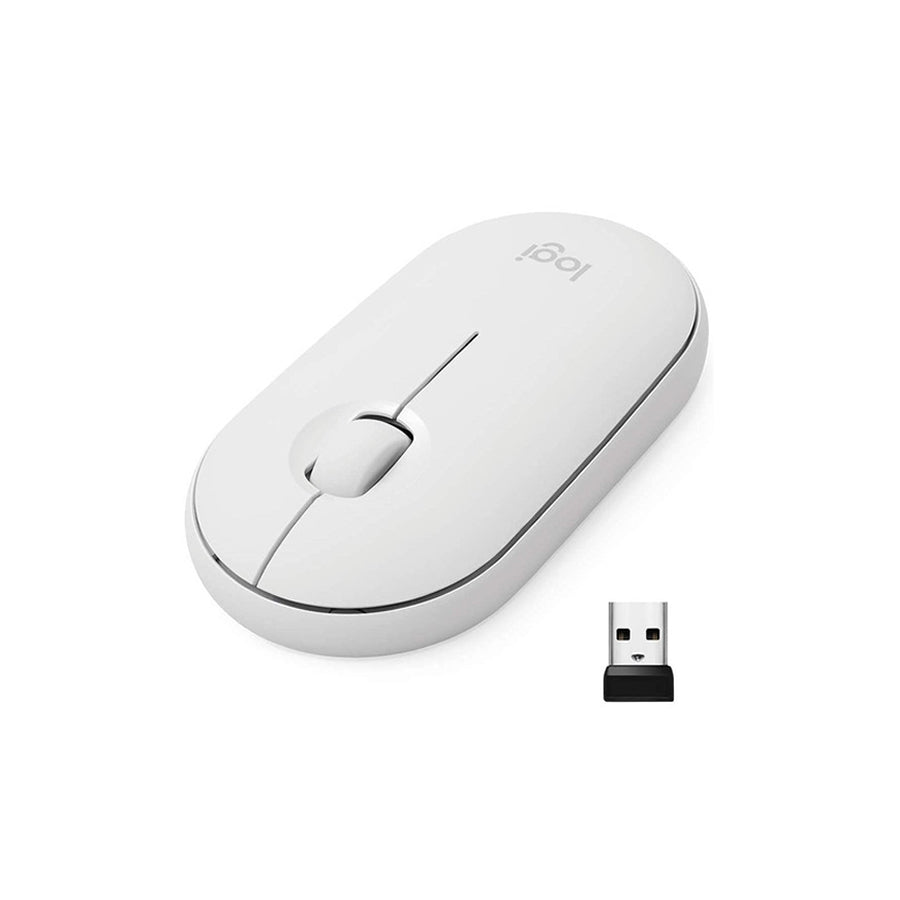 Mouse Logitech PEBBLE M350 Inalámbrico  Bluetooth Blanco