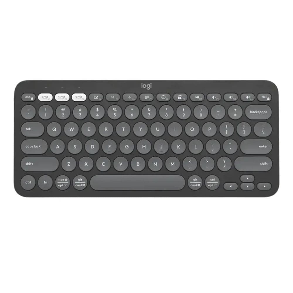 Teclado Logitech Inalámbrico Pebble Keys K380S Negro Español