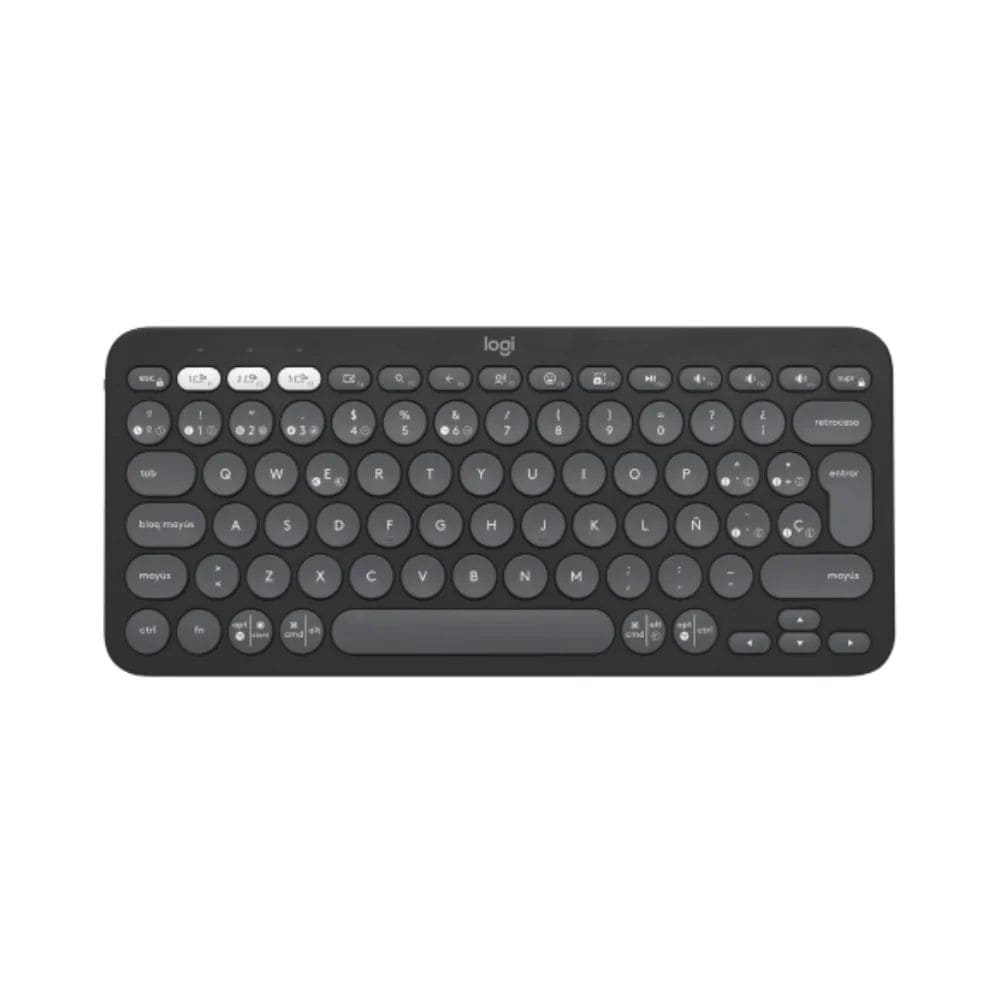 Teclado Logitech Inalámbrico Pebble Keys K380S Negro Español