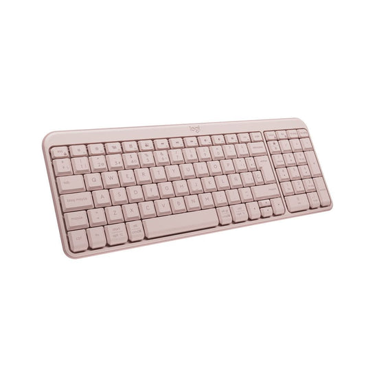 Teclado Bluetooth Logitech k250 Compacto Rosado Español
