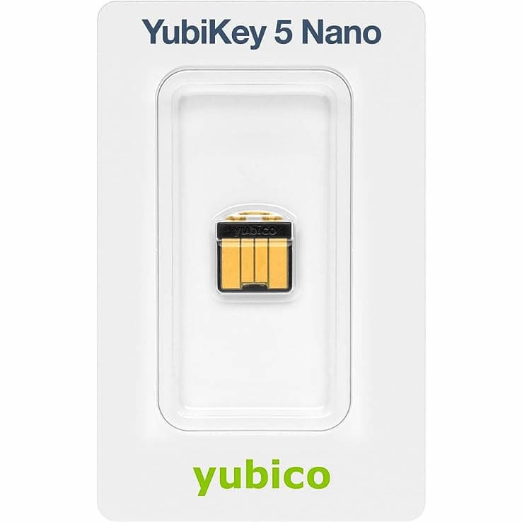 Yubico Yubikey 5 Nano - Llave De Seguridad Usb De Autenticación