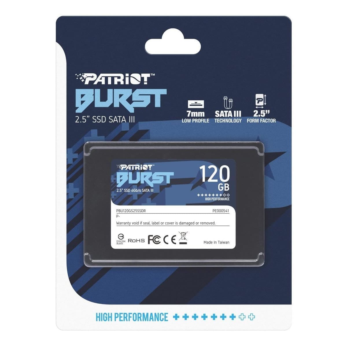 Disco Solido Ssd  Patriot 120gb Burst Elite 2.5  Sata III - Disco duro y memorias