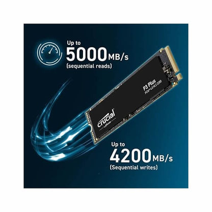 Disco Solido Crucial P3 PLUS 1TB PCIe NVMe Gen 4 5000MB/S