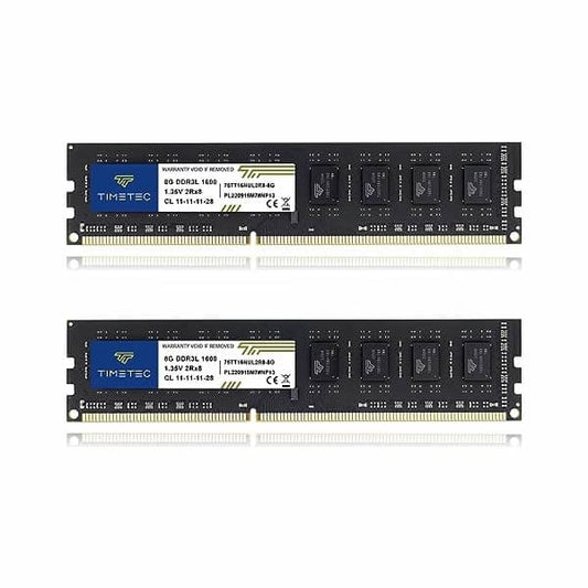 Kit Memoria RAM DDR3L 16GB (2*8) 1600 Mhz para PC