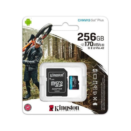 Memoria Microsd Kingston 256gb Canva Go plus 170mb/s