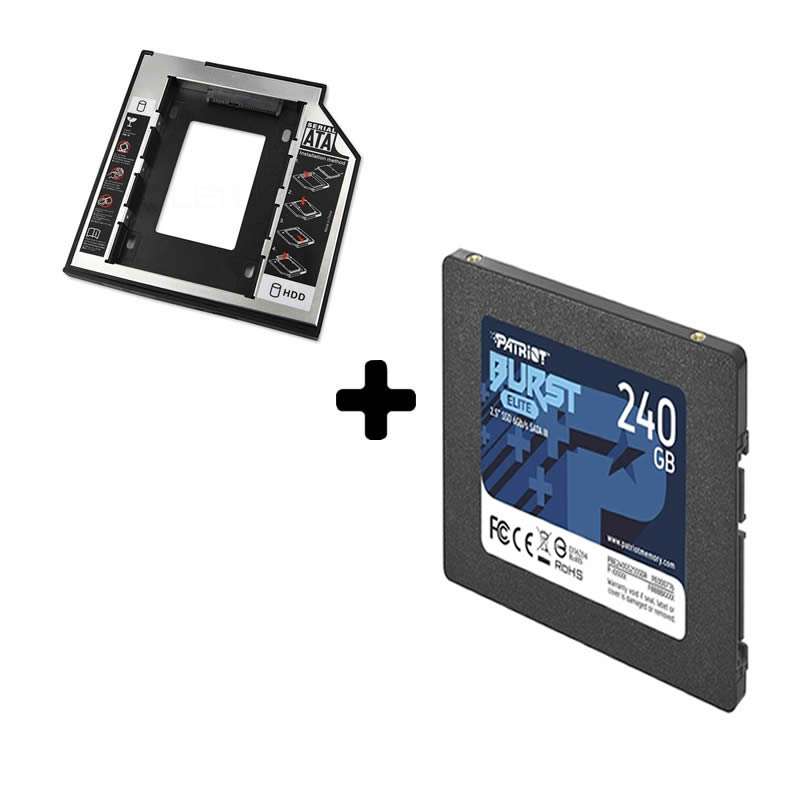 Disco Solido Ssd Patriot 240gb + Caddy